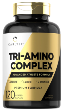 Tri Amino Complex ( L Arginine + L Lysine + L Ornithine) x 120 tab - Carlyle