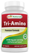 Tri Amino Premium formula ( L Arginine + L Lysine + L Ornithine) x 120 tab - Best Naturals