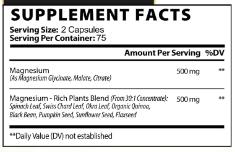 Triple complex Magnesium Malate + Glycinate + Citrate 15500mg x 150 caps - Satoomi - comprar online