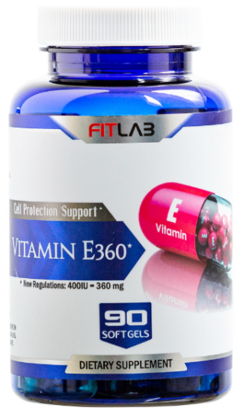 Vitamin E360 (400ui = 360mg x 90 gels) - FitLab