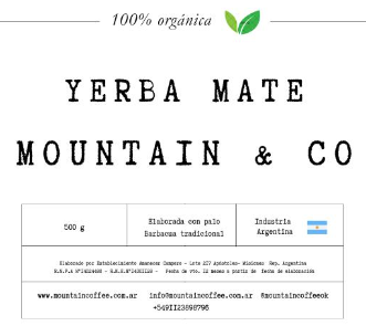 Yerba Mate Mountain and Co 100% Organica