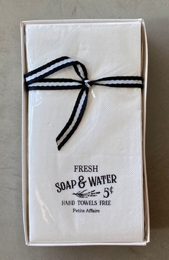Pack toallas de papel de invitados - Towel and soap - 20 unidades
