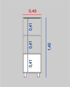 Columna minimal 4103 - 1 puerta OLMO/EVEREST - VHome