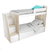 CAMA CUCHETA 80 CM CON ESCALERA LATERAL Y CON CAJONES Art Sku 1704-9 - tienda online