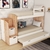 Cama cucheta con escalera cajones y espacio de guardado Nordic Art n59/60/61 - comprar online