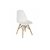 MESA EAMES DE VIDRIO + 4 SILLAS EAMES BLANCO - Mueblin Hogar