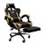 Sillon Gamer Masajeador Negro y Dorado Art OFI-400 GAME BCK/GOLDEN