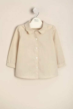 Blusa de poplin Mica con cuelo en O - comprar online