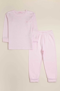 PIJAMA RAYADO ROSA