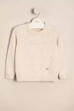 SWEATER DE ALGODON CON ROMBOS