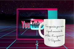 Caneca Sua Opinião Pra Mim É Iigual Anúncio De Youtube