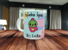 Caneca fofinha igual um cacto