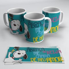 Caneca Snoopy abraço