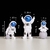 Figura de astronauta de 4 piezas "bitcoin to the moon" en internet