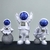 Figura de astronauta de 4 piezas "bitcoin to the moon" - Premier Tecnologia