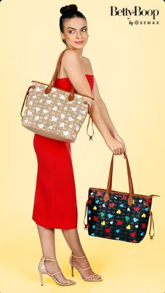 Bolsa Betty Boop – BP2906BGBR Preto/Colorido - comprar online