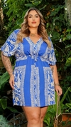 Vestido Feminino Plus Size Martelado Marcela