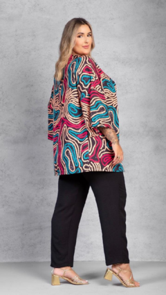 Conjunto Feminino Plus Size Kimono Estampado - comprar online