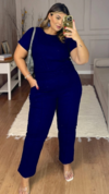 Conjunto Feminino Plus Size de Linho Angélica