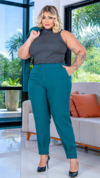 Calça Feminina Plus Size Alfaiataria Luana