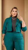 Blazer Feminino Plus Size Alfaiataria Luana