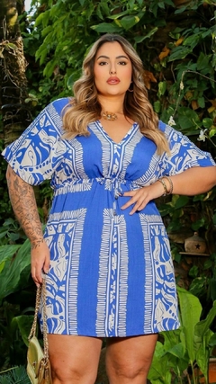 Vestido Feminino Plus Size Martelado Marcela na internet