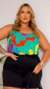 Blusa Regata Feminina Plus Size Helena