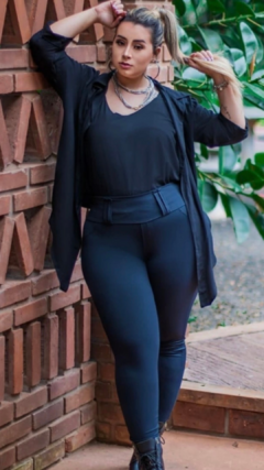 Calça Feminina Plus Size Montaria com Bolso