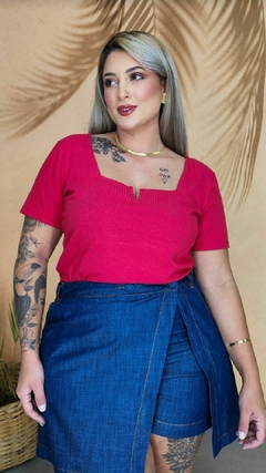 Shorts Saia Feminino Plus Size de Tencel - Clau Amorim Store