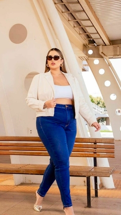 Calça Feminina Plus Size Jeans Cigarrete Mali na internet