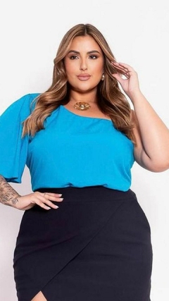 Blusa Feminina Plus Size Nula Manga Ágatha na internet