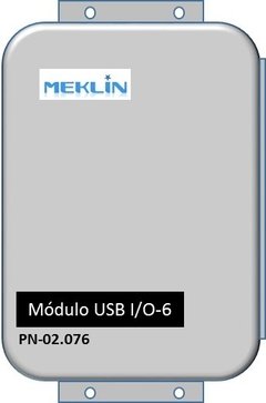 Modulo USB I/O-6 com software Meklab Virtual