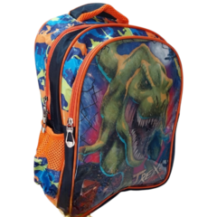 MOCHILA 16" PRIMARIA PVC DINOSAURIO