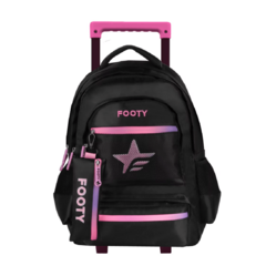 MOCHILA CARRO 18" BIG KIDS STAR NEGRA