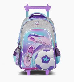 MOCHILA CARRO 18" GIRLS SOCCER LED - comprar online