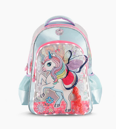 MOCHILA ESPALDA 18" UNICORN WINGS LED