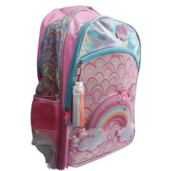 MOCHILA SKORA THINK HAPPY RAINBOW 18"