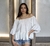 Blusa Offwhite volados en internet