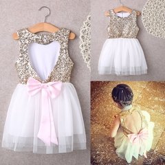 Vestido Infantil Brilho -  Claraju Importados