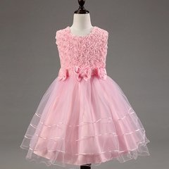 Vestido Bailarina Infantil - Rosa Claro - comprar online