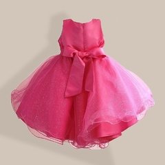 Vestido Menina Flor do Laço - Rosa Pink na internet