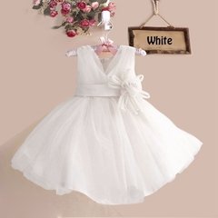 Vestido Flor Princesa Branco