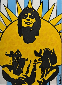 Obra Baldrich-" Maradona Rey Sol"-50x70cm