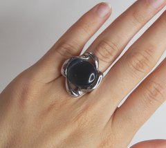 Anillo Flor ojo de gato - comprar online