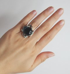 Anillo Flor ojo de gato - Katas Joyas