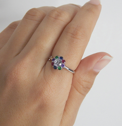 Anillo Roseta multicolor - comprar online