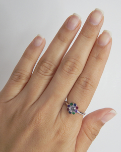 Anillo Roseta multicolor - Katas Joyas