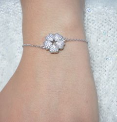 Pulsera Flor micropave - comprar online