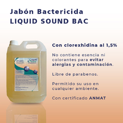 Jabon Bactericida Liquid Sound x 5 LT con ANMAT - comprar online