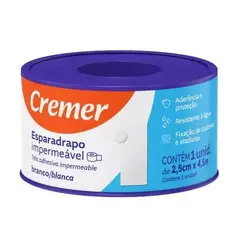 Esparadrapo impermeável Cremer de 2,5cm x 4,5m branco